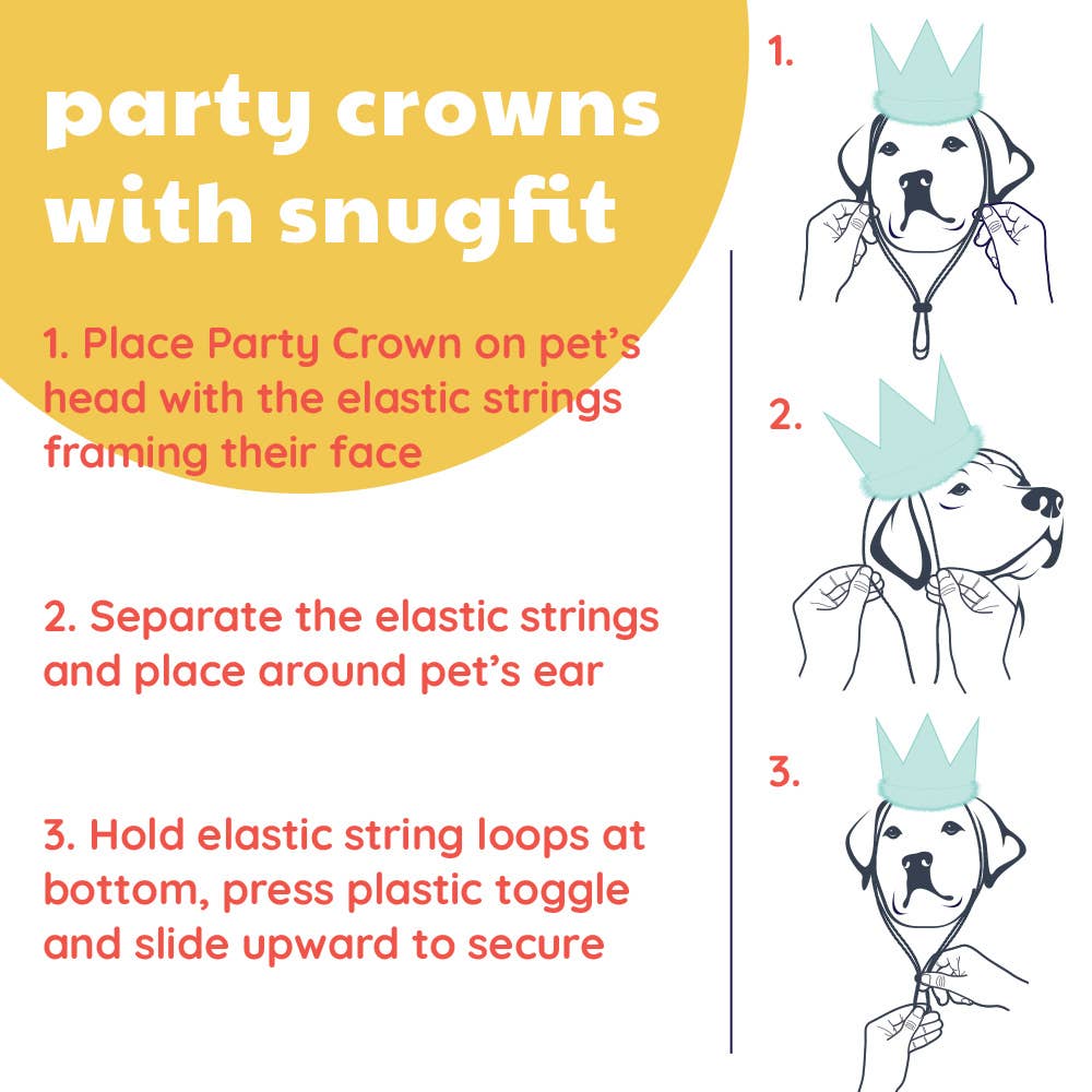 Party Crown Gold with SnugFit®: Small