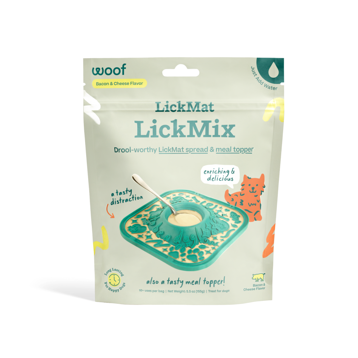 LickMat LickMix - Bacon & Cheese