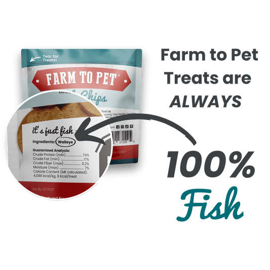 Fish Chips Healthy Dog Snack Pack