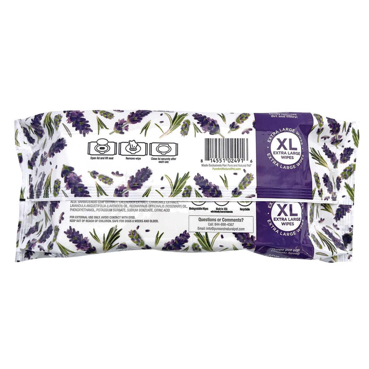 Grooming & Cleansing Wipes for Dogs & Cats - Scented