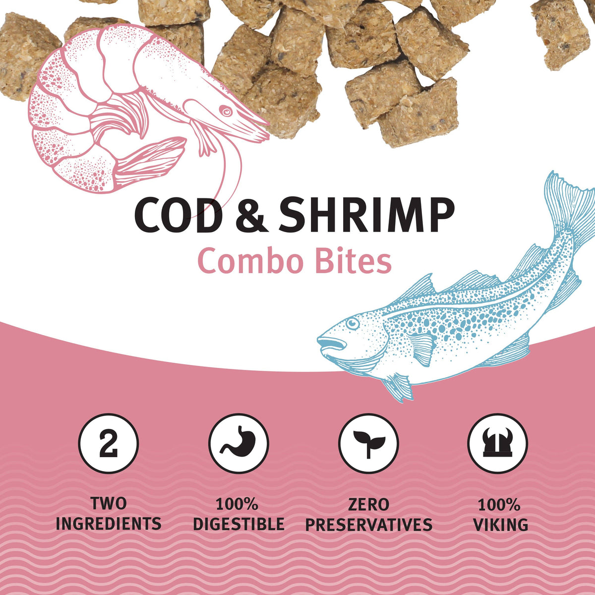 Cod & Shrimp Combo Bites Fish Dog Treats