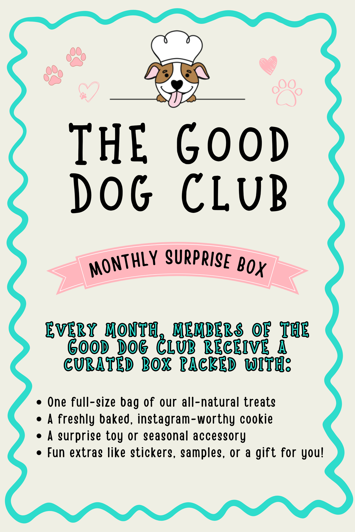 The Good Dog Club - Monthly Surprise Box