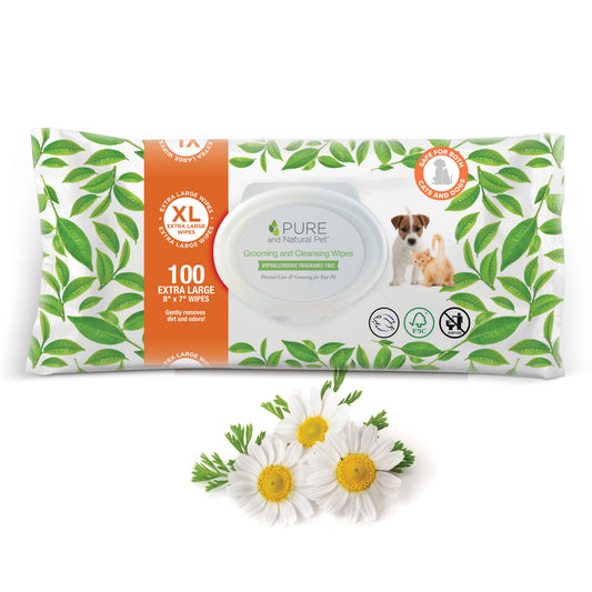 Grooming & Cleansing Wipes for Dogs & Cats / Fragrance-Free