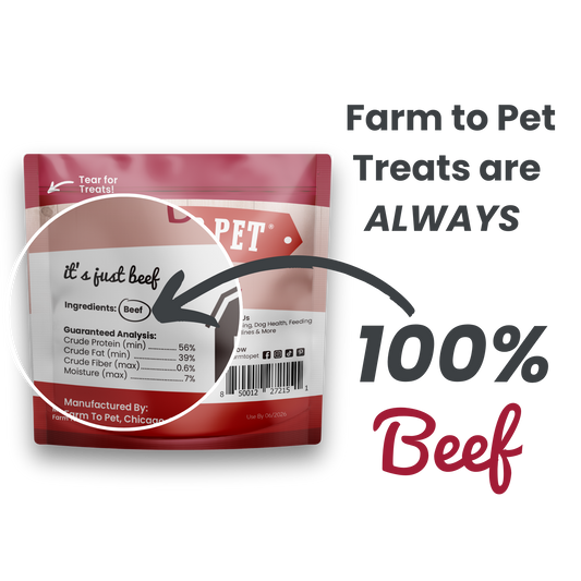 Beef Chips Healthy Dog Snack Pack