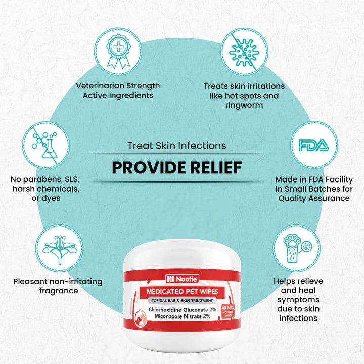Nootie Medicated Pet Wipes