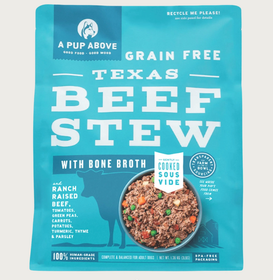 Texas Beef Stew Sous-Vide, Gently Cooked Frozen Dog Food