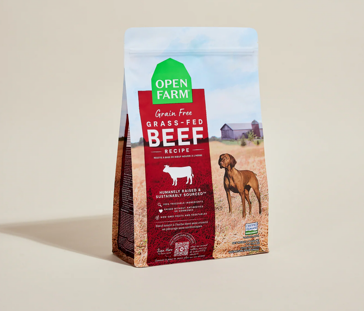Grass-Fed Beef Grain-Free Dog Kibble