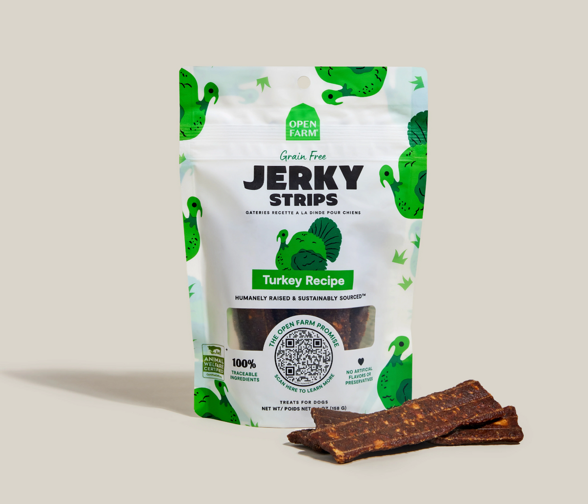 Grain-Free Turkey Jerky Strips
