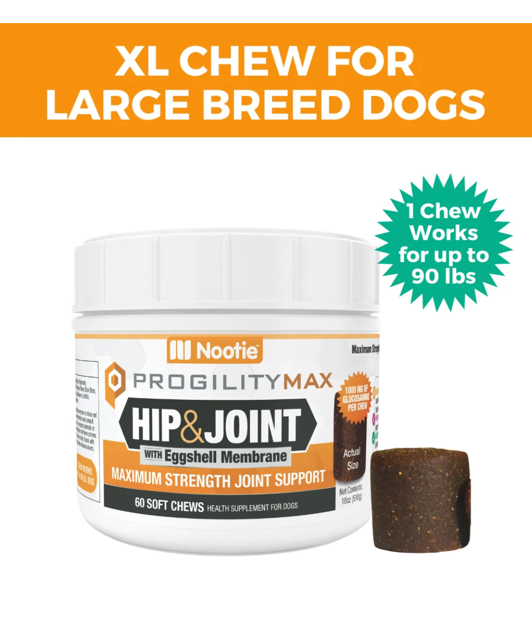 ProgilityMax Hip & Joint Soft Chew Supplement | with Eggshell Membrane