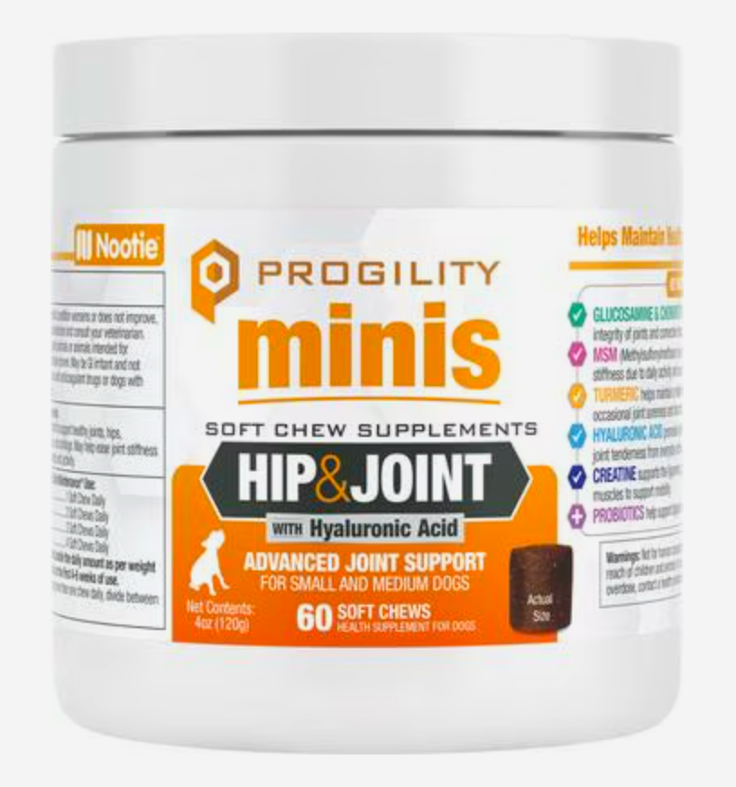 Progility Minis Hip & Joint Soft Chew Supplements