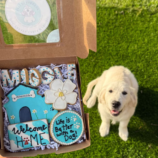 Welcome Home Dog Treat Box
