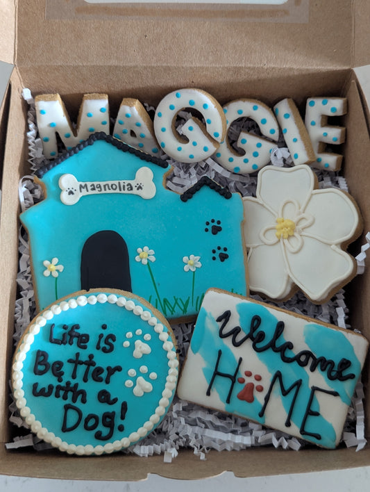 Welcome Home Dog Treat Box