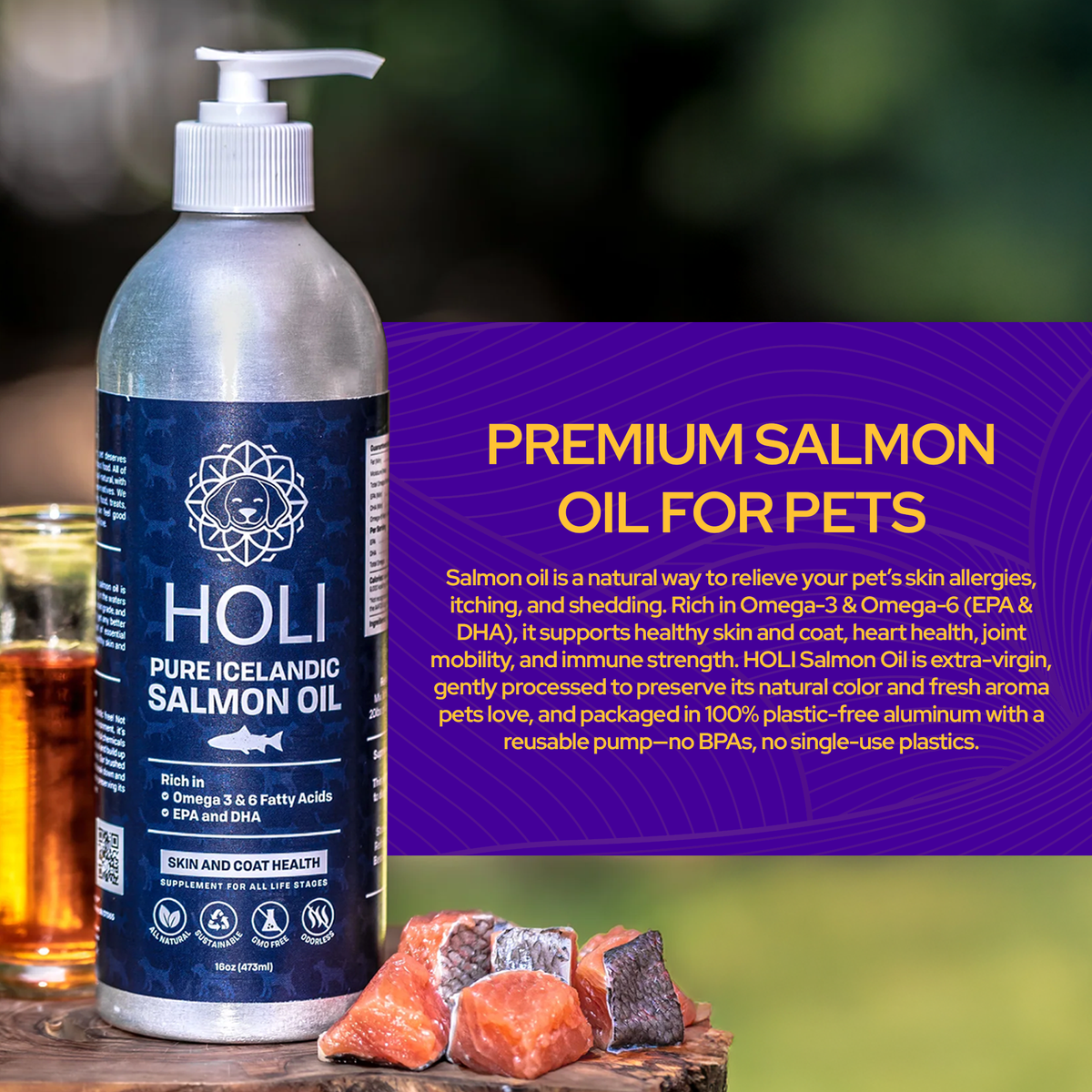 Icelandic Salmon Oil for Dogs and Cats - Omega Fish Oil